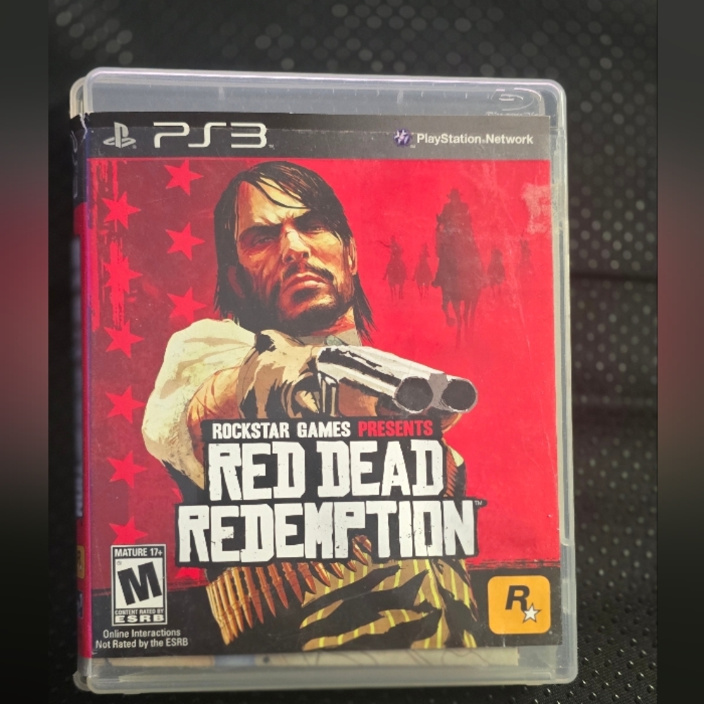 CASE AND BOOKLET ONLY! NO GAME DISC! Red Dead Redemption for PS3 - Red Cover
